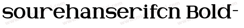 sourehanserifcn Bold字体转换